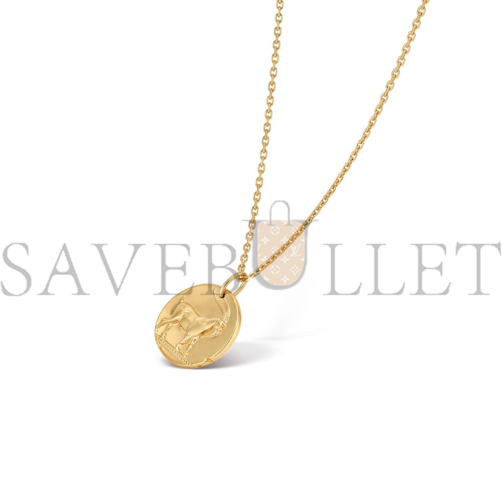 V*N CL*F arpels zodiaque medal capricorni (capricorn) - yellow gold  vcarp7sr00